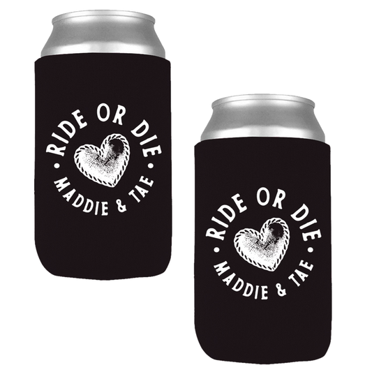 Black Ride or Die Can Coozie