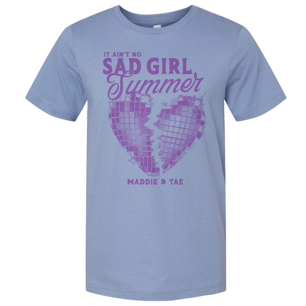 Lavender Blue Sad Girl Summer Tee